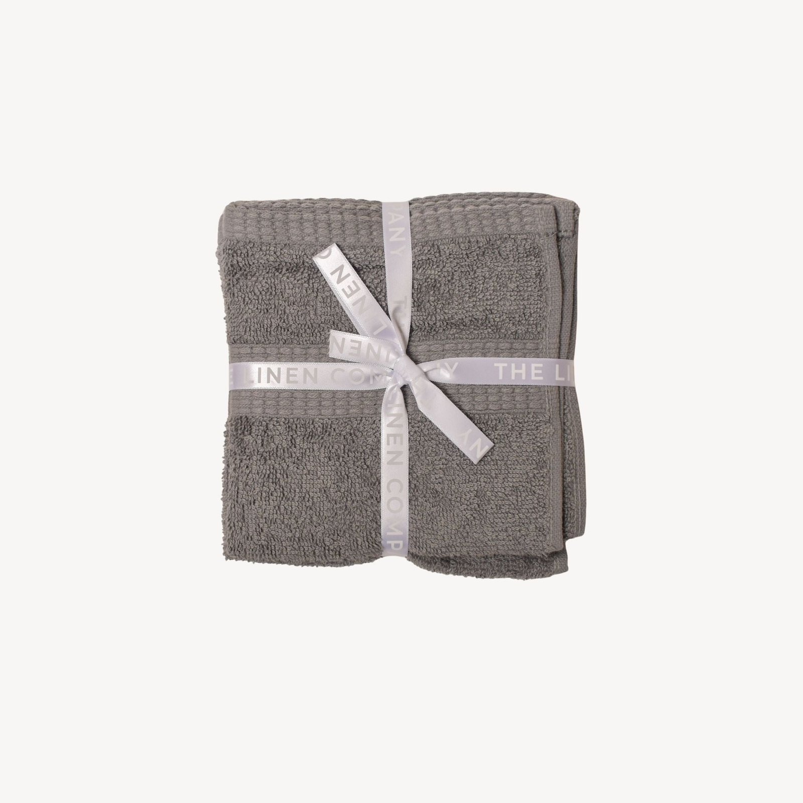 Dark Grey Diamond Face Towel - Set of 3