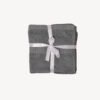 Light Grey Dash Striped Face Towel - Set of 3